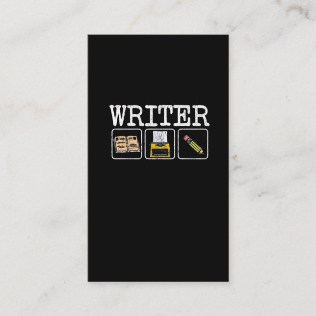 Schriftsteller Buchschrift Stift Schriftsteller Li Visitenkarte (Vorderseite)