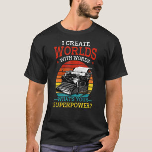 Schriftsteller Ich erschaffe Welten mit Wörtern Li T-Shirt