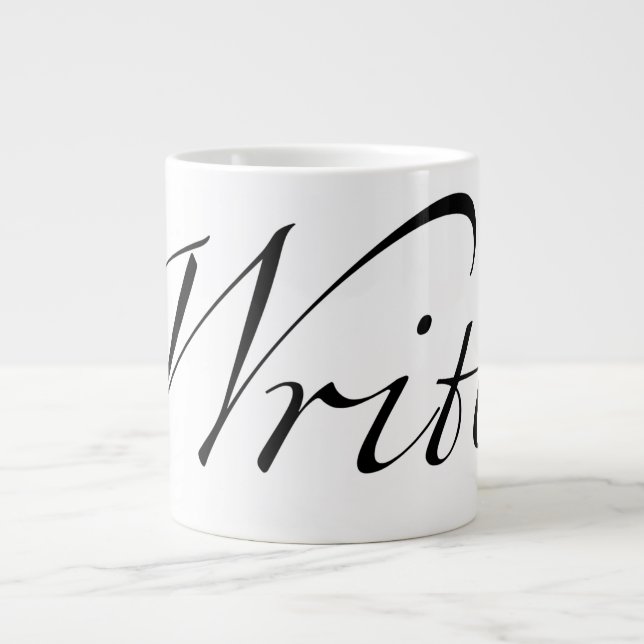 Schriftsteller Jumbo-Tasse (Vorderseite)