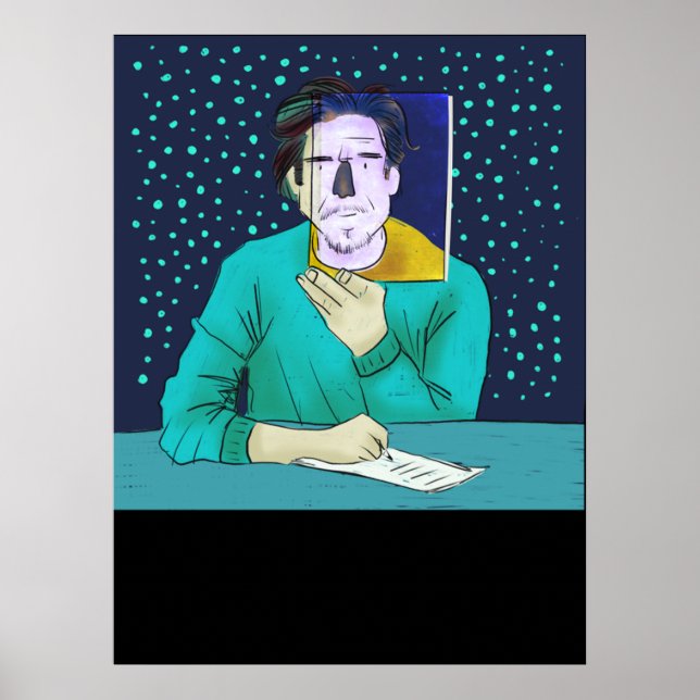 Schriftsteller Karl Ove Knausgaard Poster (Vorne)