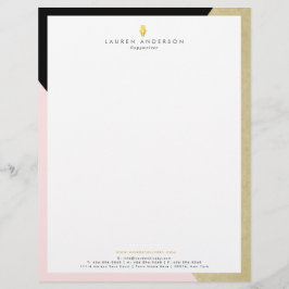 Schriftsteller Letterhead Elegant Moderne Stationä Briefbogen