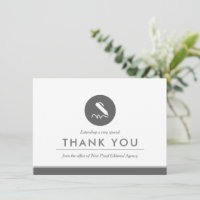 Schriftsteller oder Notar | Minimal Flat Danke
