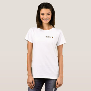 Schriftsteller Periode mit Kaffeebohnen Schriftste T-Shirt