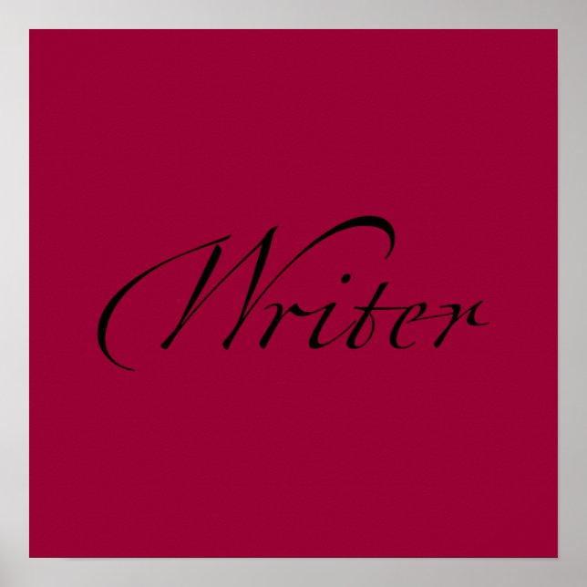 Schriftsteller Poster (Vorne)