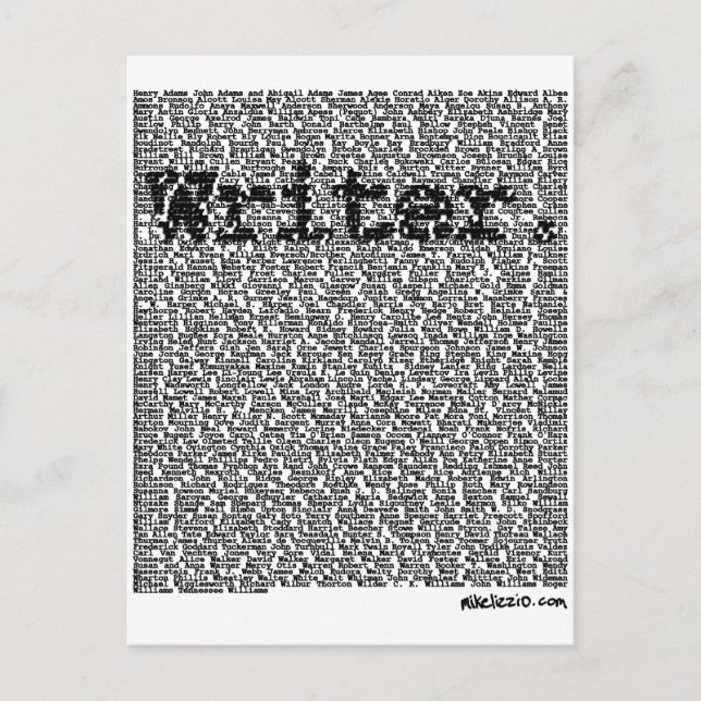 "Schriftsteller." Postkarte (Vorderseite)