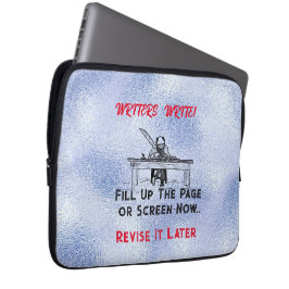 "Schriftsteller schreiben" Förderung. Revieren Sie Laptopschutzhülle