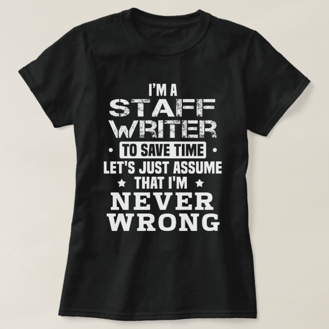 Schriftsteller T-Shirt (Design vorne)