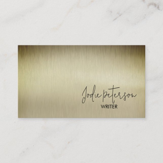 Schriftsteller Visitenkarte (Vorderseite)