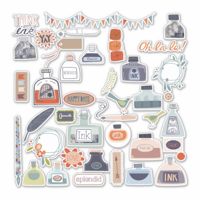 Schriftstellerbestätigung Aufkleber (Vorderseite)