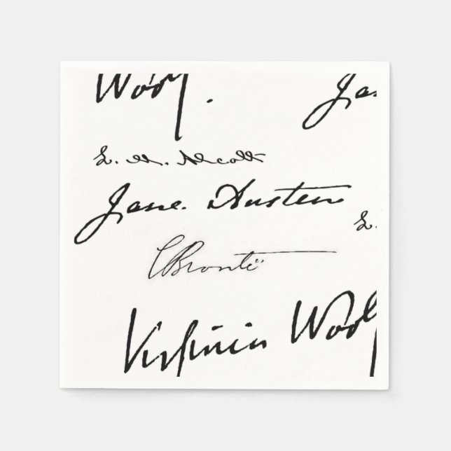 Schriftstellerinnen Serviette (Vorderseite)