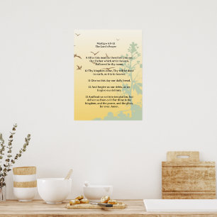 Schriftvorlage, Das Vaterunser Poster