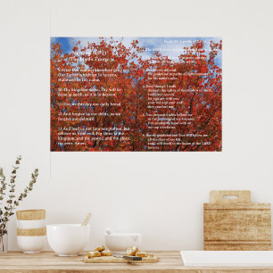 Schriftvorlage, Psalm 23, Vaterunser Poster