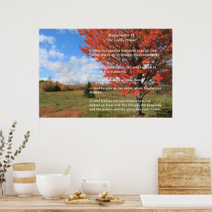 Schriftvorlage, Vaterunser Poster