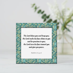 Schriftzeichen 6:24-26 karte