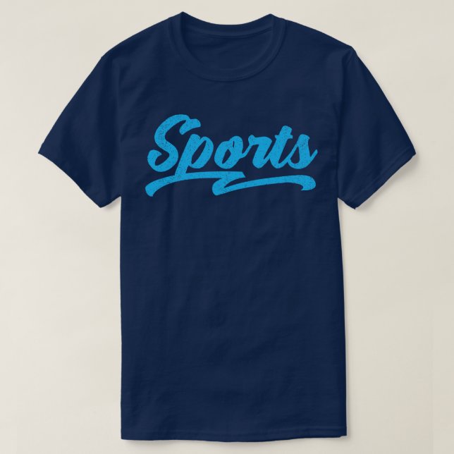 Schriftzeichen blau T-Shirt (Design vorne)