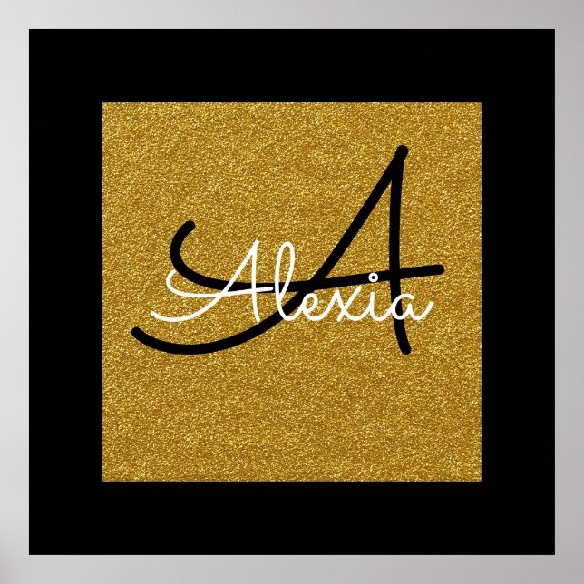 Schriftzeichen für Gold Poster (Vorne)
