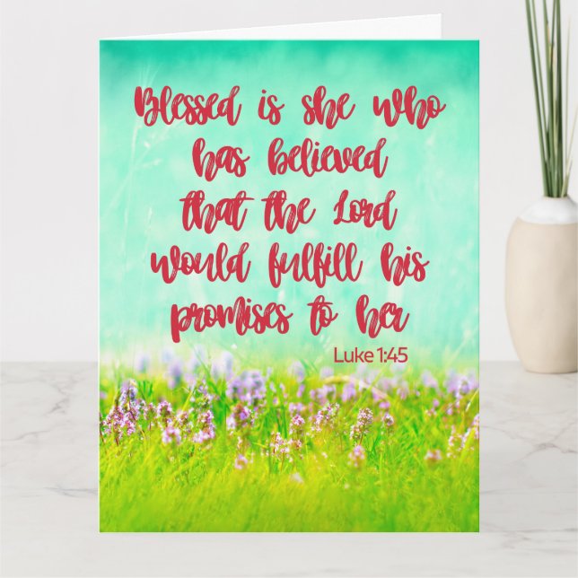 Schriftzeichen-Grußkarte Karte (Vorderseite)