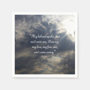 Schriftzeichen Napkin Serviette