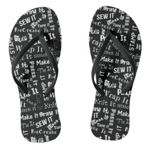 Schriftzeichen von Makern drucken {Dark} Flip Flops