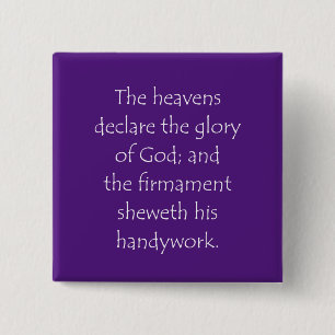 Schriftzitat Psalmen 19 1 Button