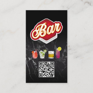 Schriftzug für Bar-Schilder Visitenkarte