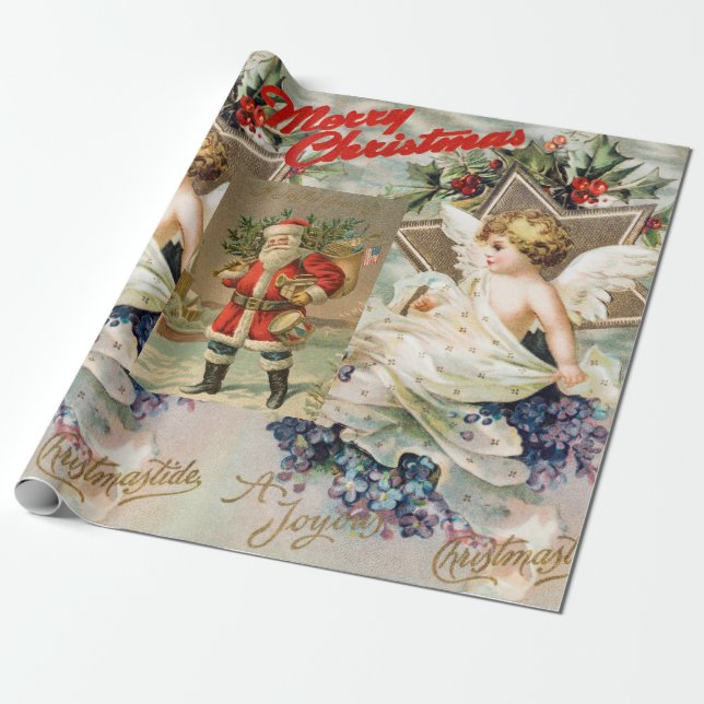SCHRISTMAS-FARBSCHIRM GESCHENKPAPIER (Ungerollt)