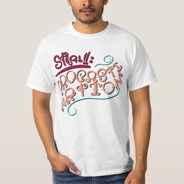 Schritt 1: Aufschieben T-Shirt (Vorderseite)