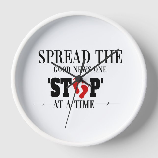 Schritt für Schritt: Die guten Nachrichten verbrei Uhr (Vorderseite)