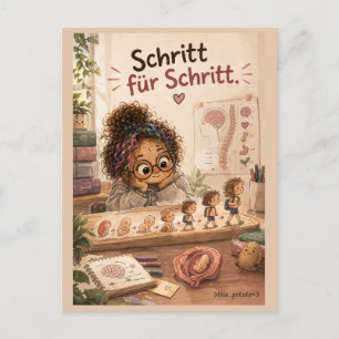 Schritt für Schritt Feiertagspostkarte