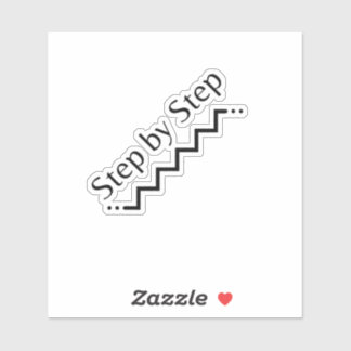 Schritt für Schritt Vinyl Sticker