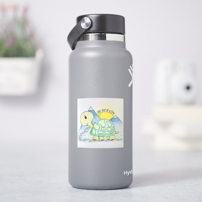 "Schritt für Schritt" Wasserflaschenaufkleber Aufkleber (HydroFlask)