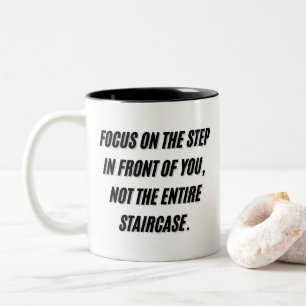 Schritt für Schritt Zweifarbige Tasse