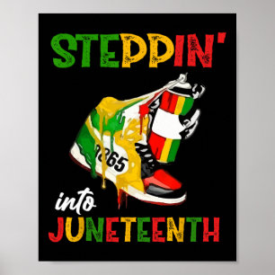Schritt in den 19. Juni 1865 Pride Black African Poster