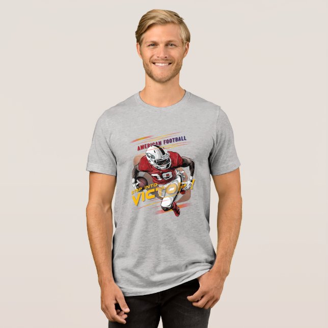 Schritt in den Sieg | Herren Tri-Blend Shirt (Vorderseite voll)