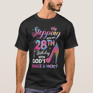 Schritt in mein 28. Geburtstagsgeschenk Frauen 28  T-Shirt