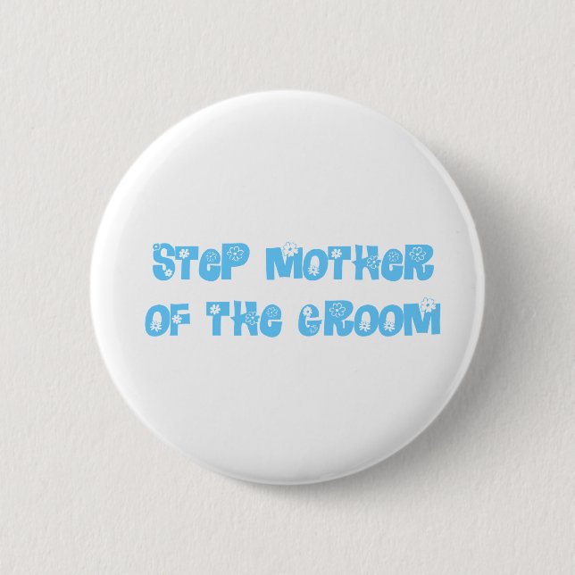 Schritt Mutter des Bräutigams Button (Vorderseite)