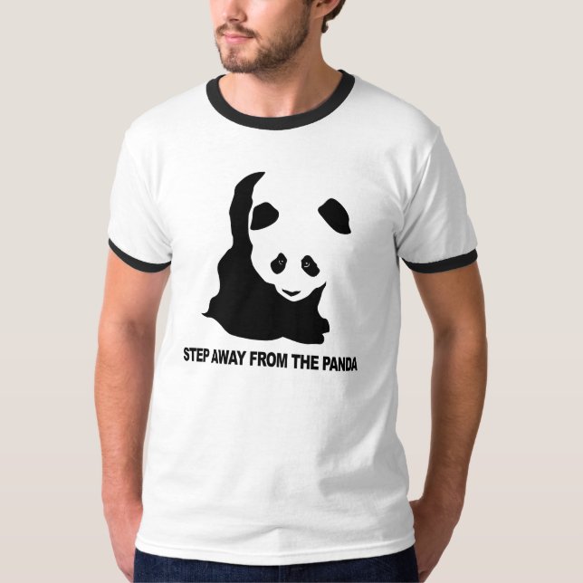 Schritt weg von dem Panda T-Shirt (Vorderseite)