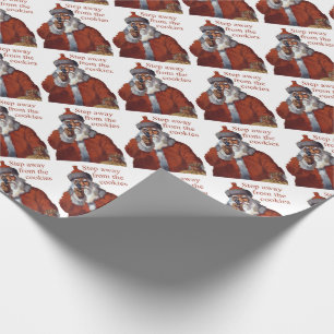 Schritt weg von den Plätzchen Geschenkpapier