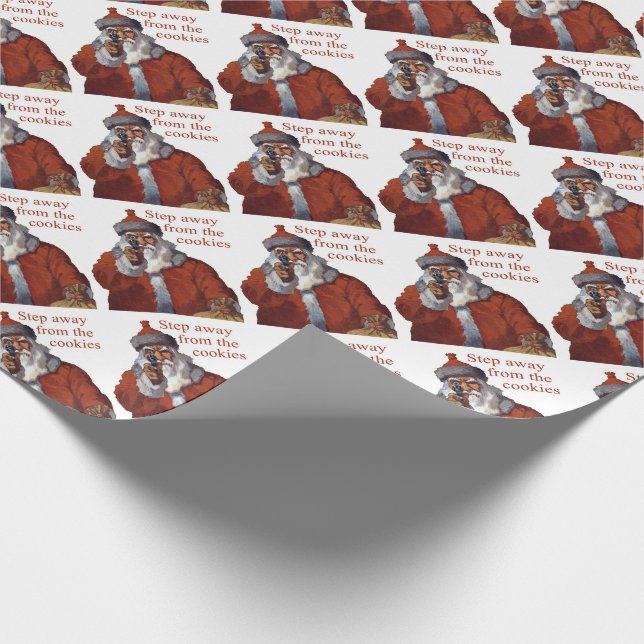 Schritt weg von den Plätzchen Geschenkpapier (Ecke)