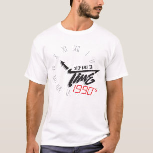 Schritt zurück in der Zeituhr T - Shirt der 90er J