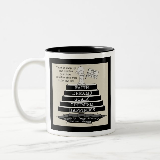 Schritt Zweifarbige Tasse (Links)