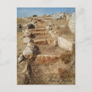 Schritte der galiläischen Postkarte