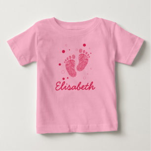 Schritte eines kleinen Mädchens Baby T-shirt