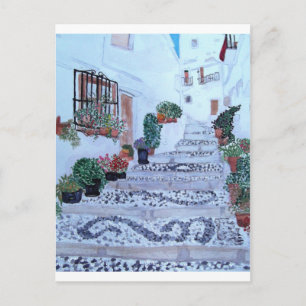Schritte in der Altstadt von Frigiliana Postkarte