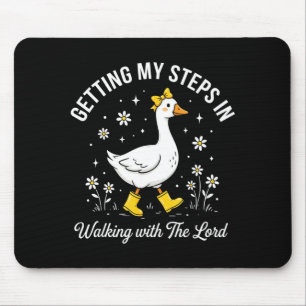 Schritte machen beim Gehen mit dem Herrn Christian Mousepad