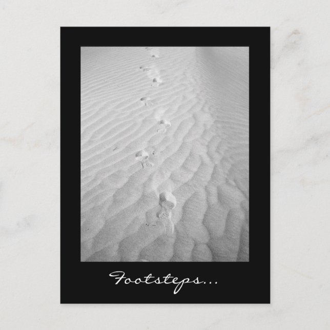 Schritte... Postkarte (Vorderseite)