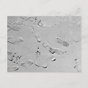 Schritte Postkarte