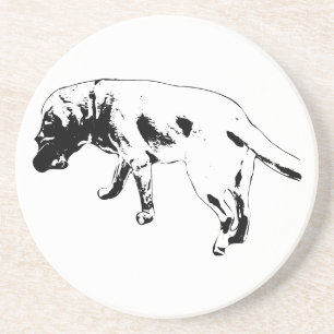 Schritte und Geschichten Getränkeuntersetzer