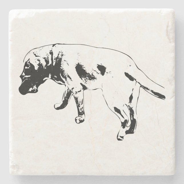 Schritte und Geschichten Steinuntersetzer (Vorderseite)