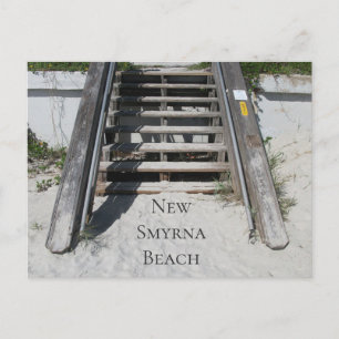 Schritte zum Strand, New Smyrna Beach, Florida Postkarte